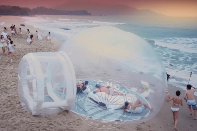 桦川充气球形帐篷